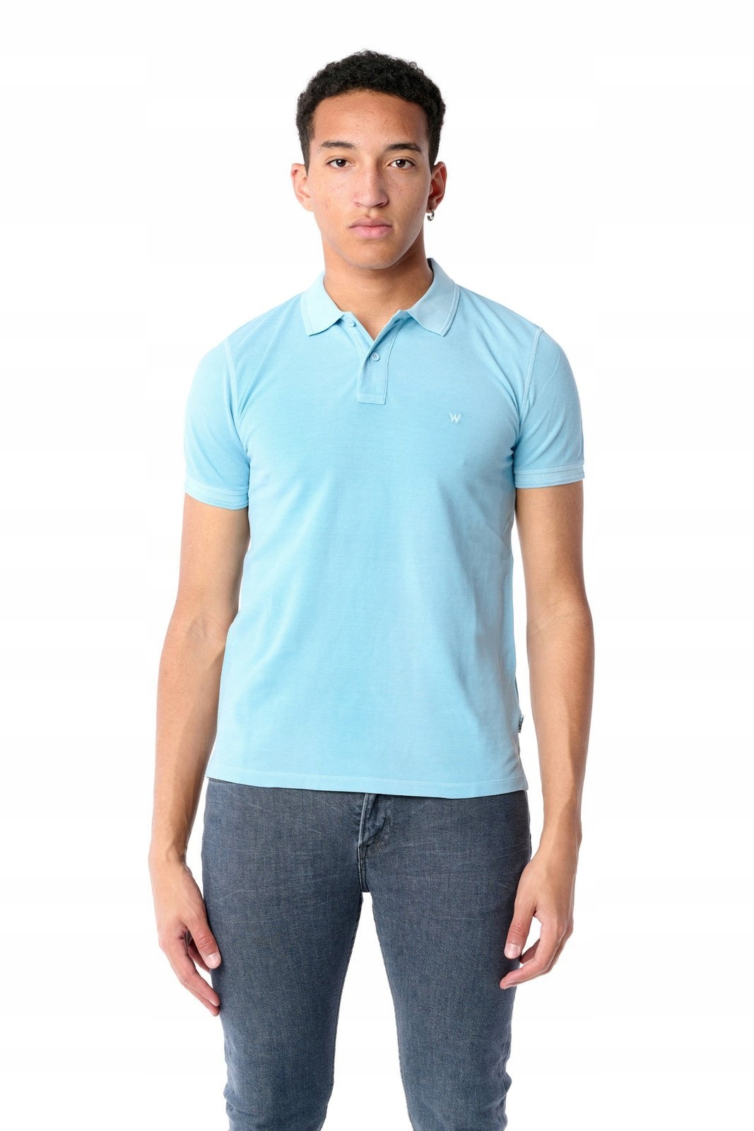 

Wrangler Overdye Polo Cerulean Blue W7F4KQXVT S