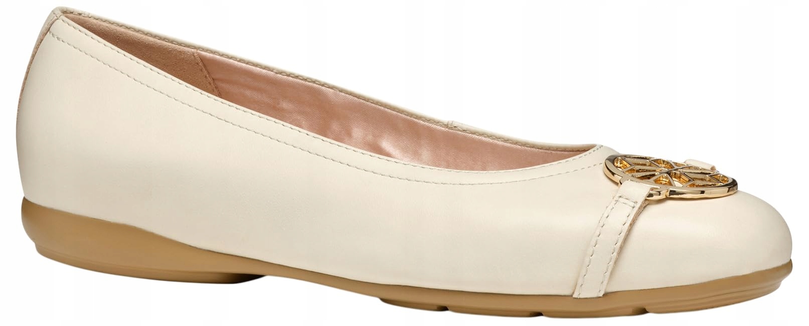 Krémové dámské baleríny Geox Annytah