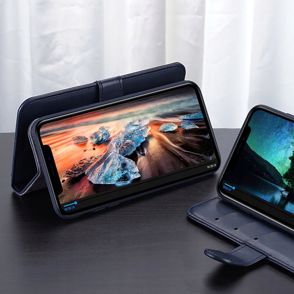 Etui Kado do iPhone 12 Pro Max niebieski Materiał skóra ekologiczna