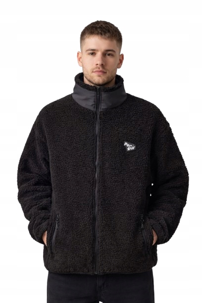 North London Černá Pánská Mikina Z Fleecu Se Stojáčkem XL Opa