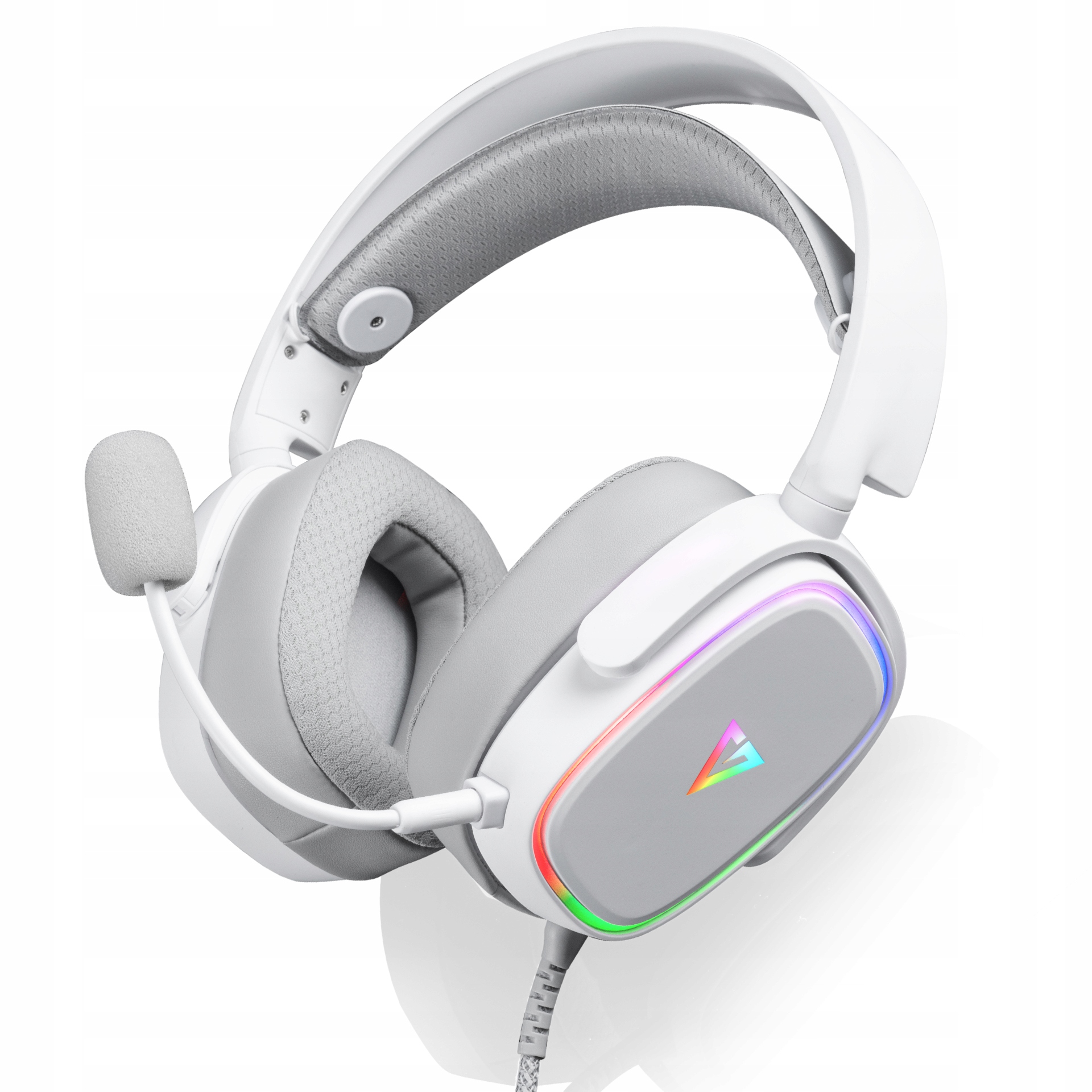 SŁUCHAWKI USB Z MIKROFONEM - PODŚWIETLENIE RGB - DŹWIĘK PRZESTRZENNY 7.1