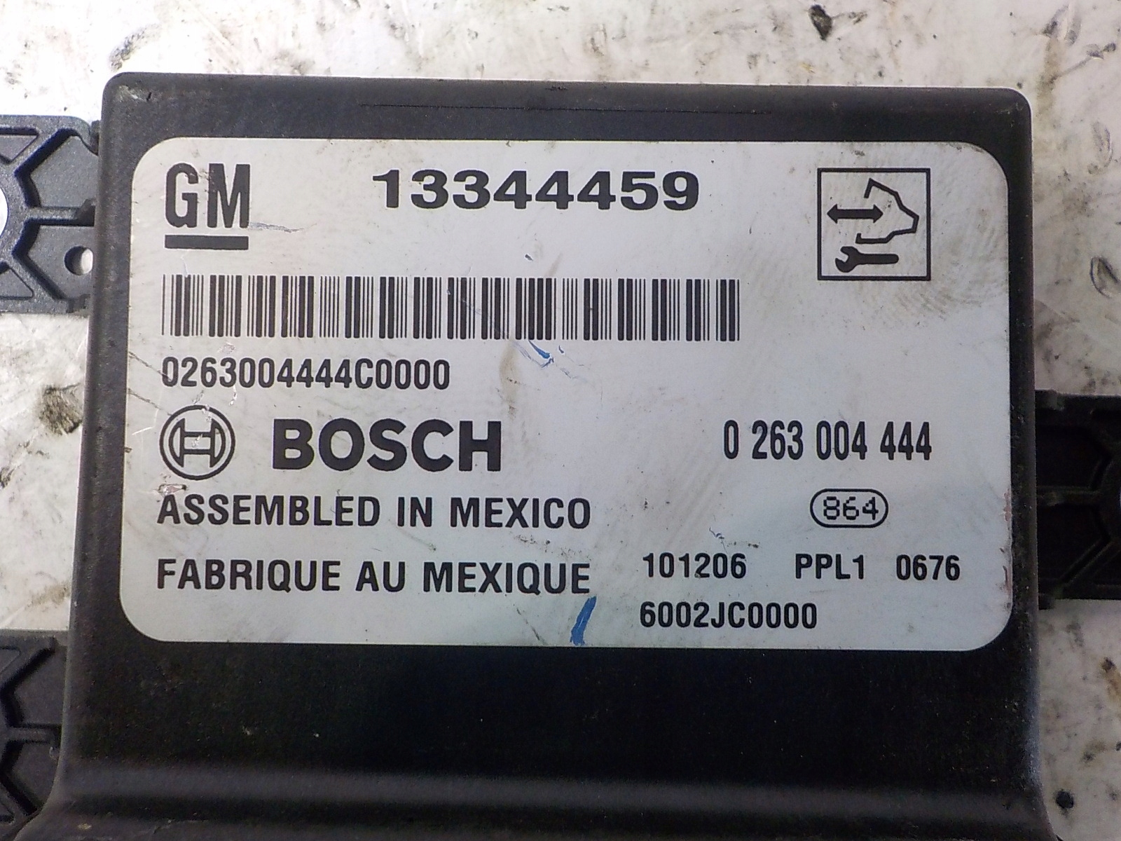 OPEL ASTRA J modulo Centralina parcheggio PDC 13344459 0263004444