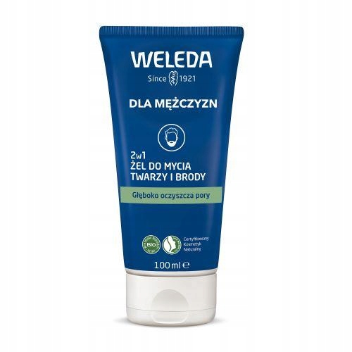 Weleda Gel na mytí obličeje a vousů pro muže 2v1, 100 ml