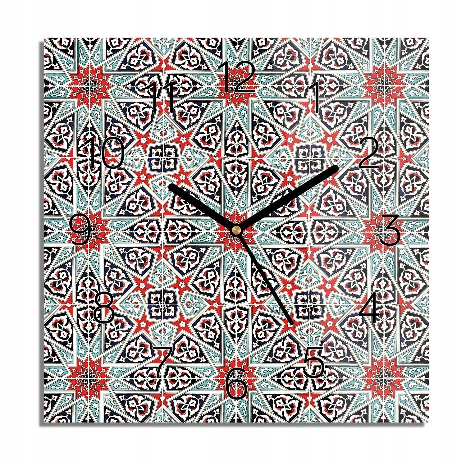 

Mozaika kafelki wzór foto-zegar do salonu 30x30