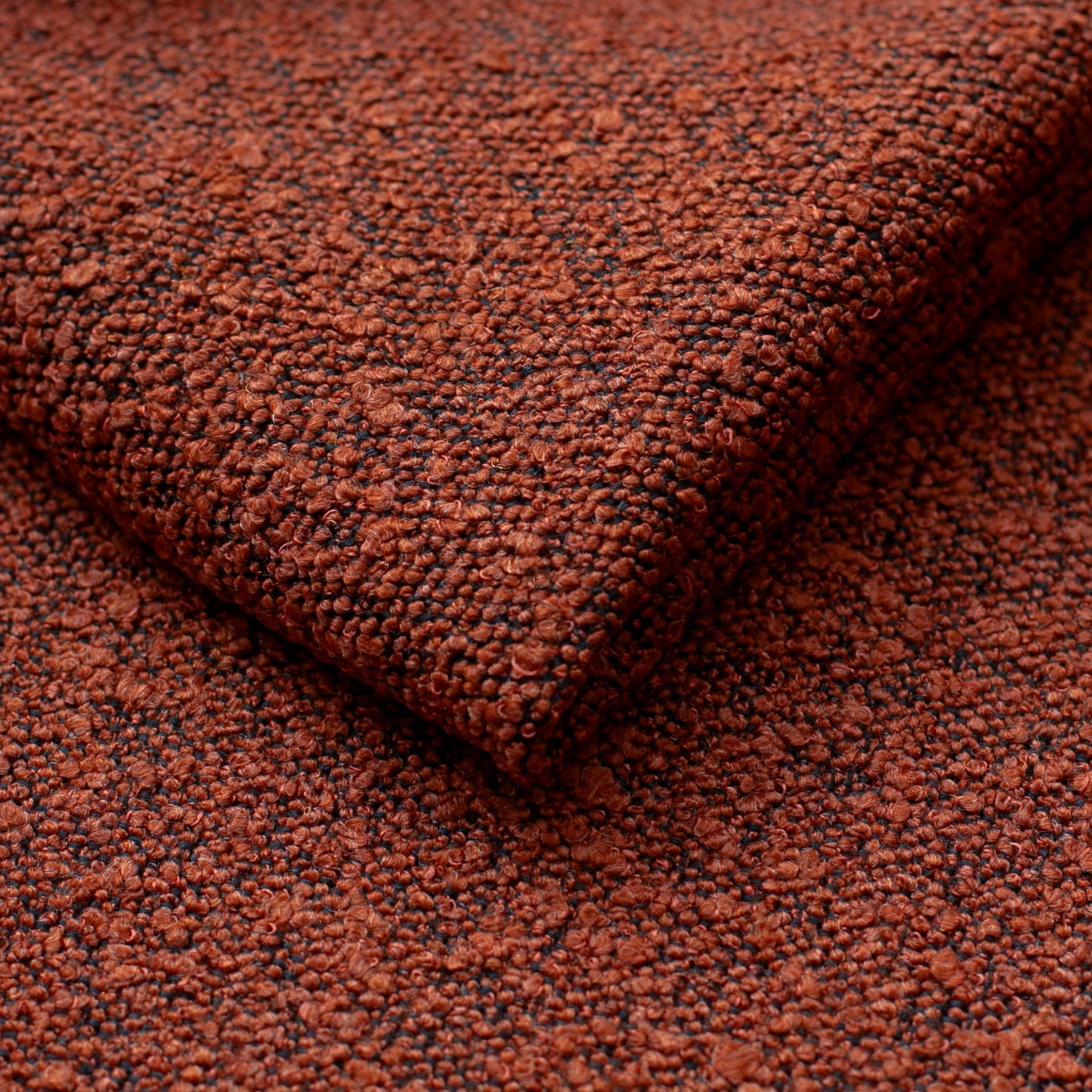 Potahová látka na nábytek nejsilnější bukla Pecora brick (bouclé 1mb