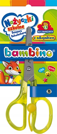 

Nożyczki szkolne Bambino z odbojnikiem leworęczny