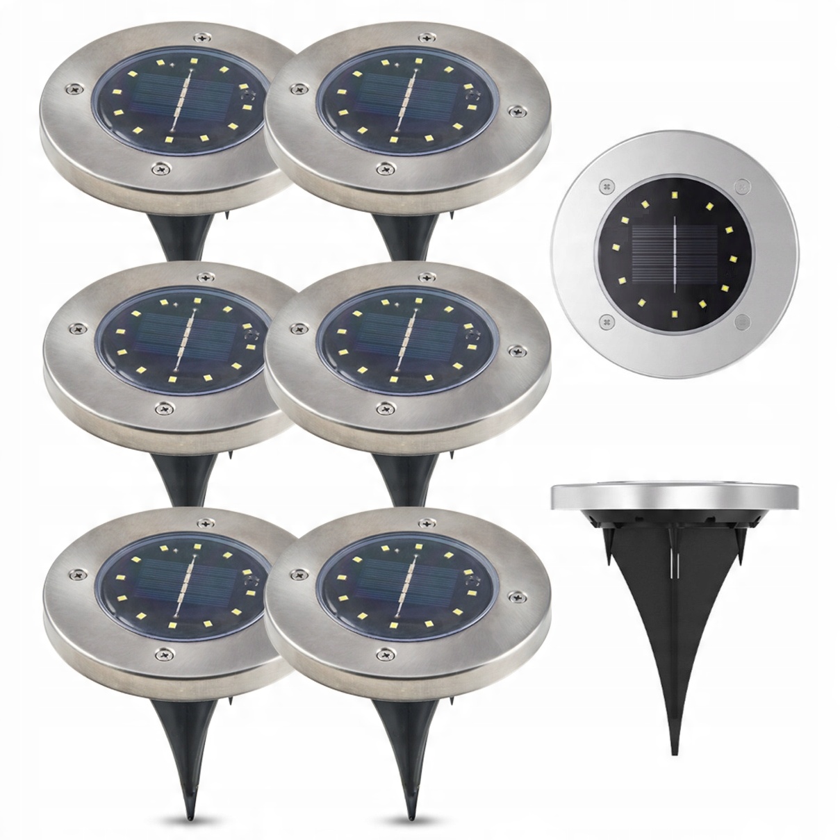 

6x Reflektor Lampki Ogrodowe Led Solarne szpikulec