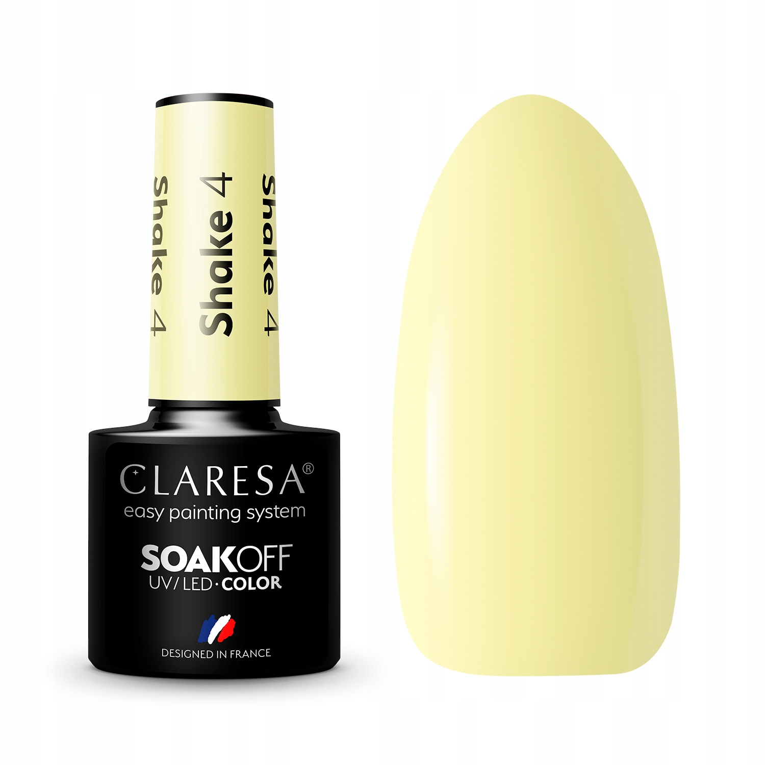 CLARESA KREMOWY PASTEL LAKIER HYBRYDOWY 5ml SHAKE4 Marka Claresa