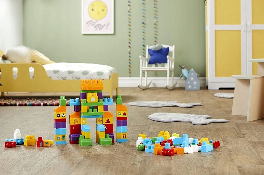 MEGA BLOKS FIRST BUILDERS TORBA KLOCKI 150 ELEMENTÓW FVJ49 Materiał plastik