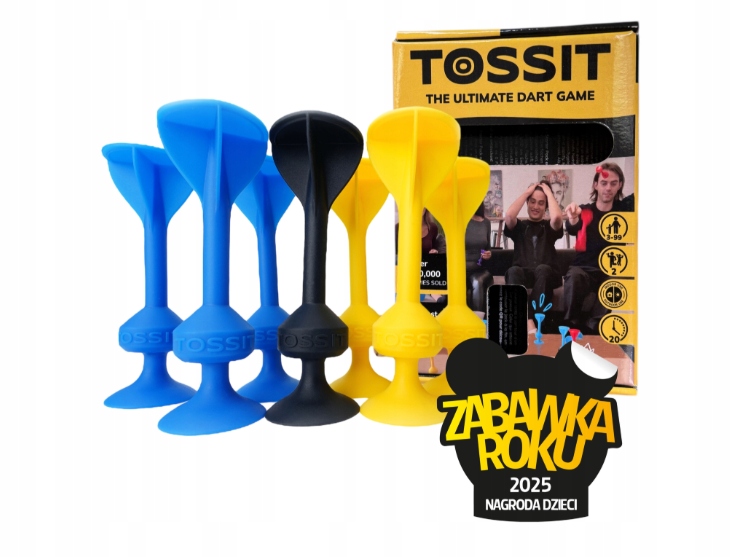 Tossit – Zestaw Startowy Gra W Rzutki Z Silikonowymi Przyssawkami