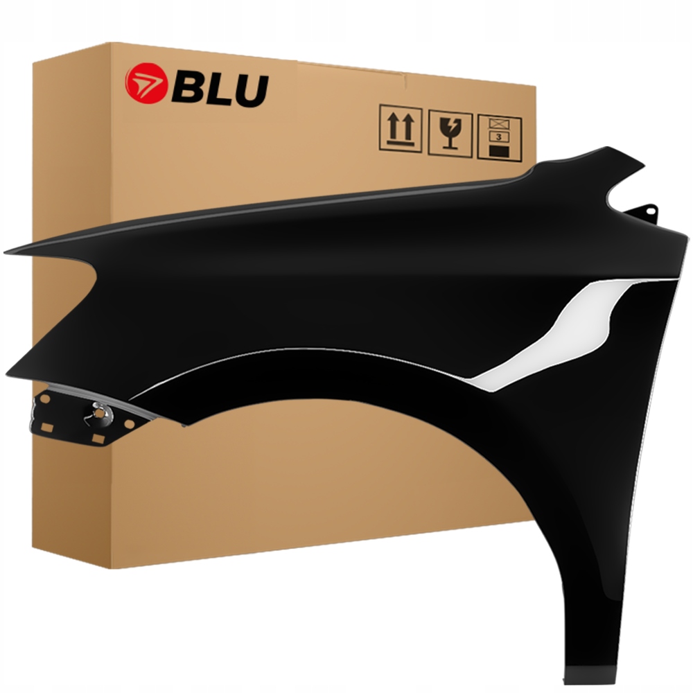 Blu Blatník Vw Polo 6R V 5 L041 LO41 levý černý 09-17 přední Schwarz