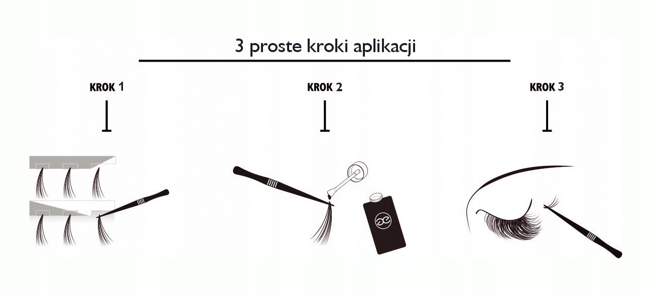 PERHAEPS - RZĘSY KĘPKI - LONG - 60 rzęs Kod producenta PE45261