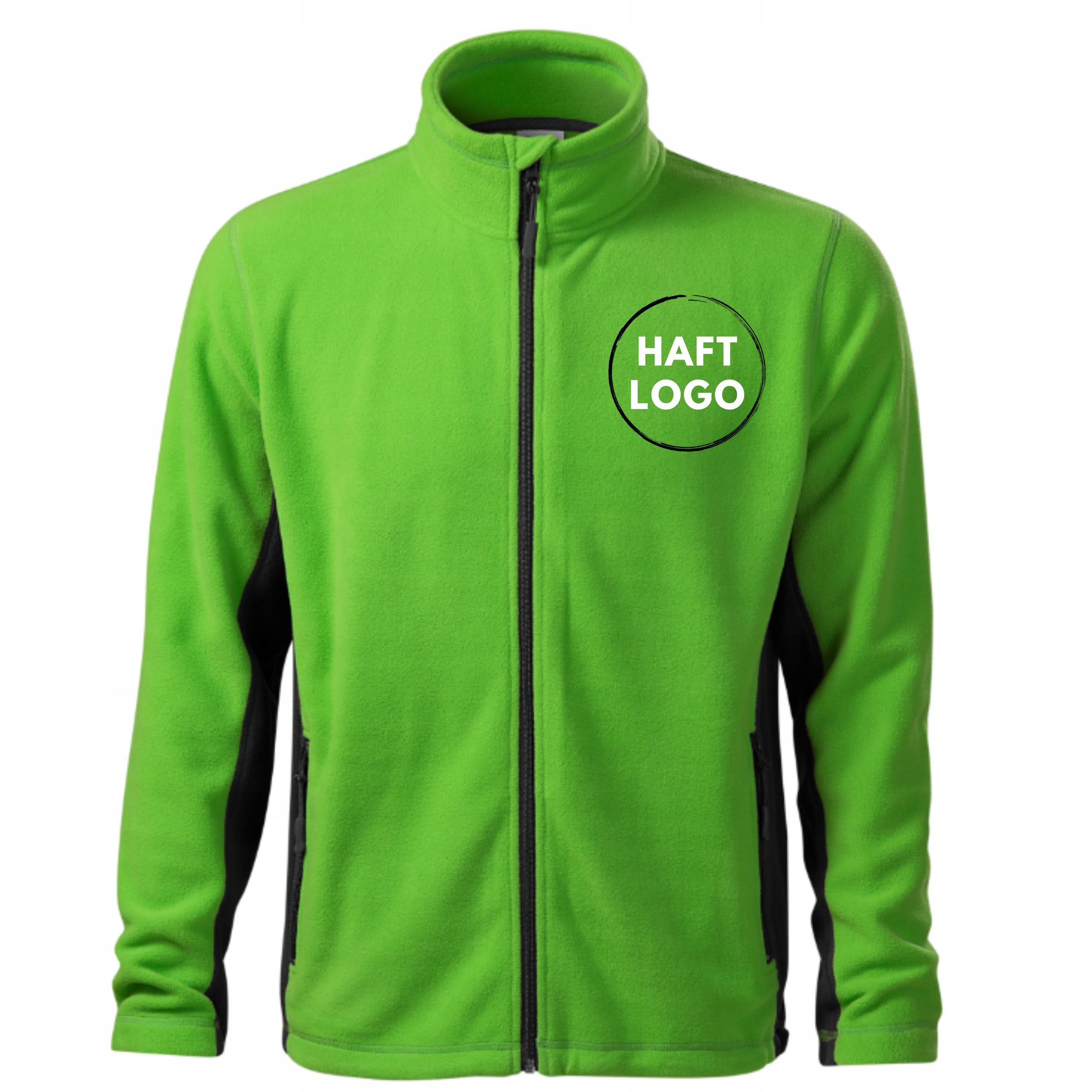 Polar Pánský S Logem Firmy Text Nápis Mikropolar výšivka potisk Zelená Apple XL