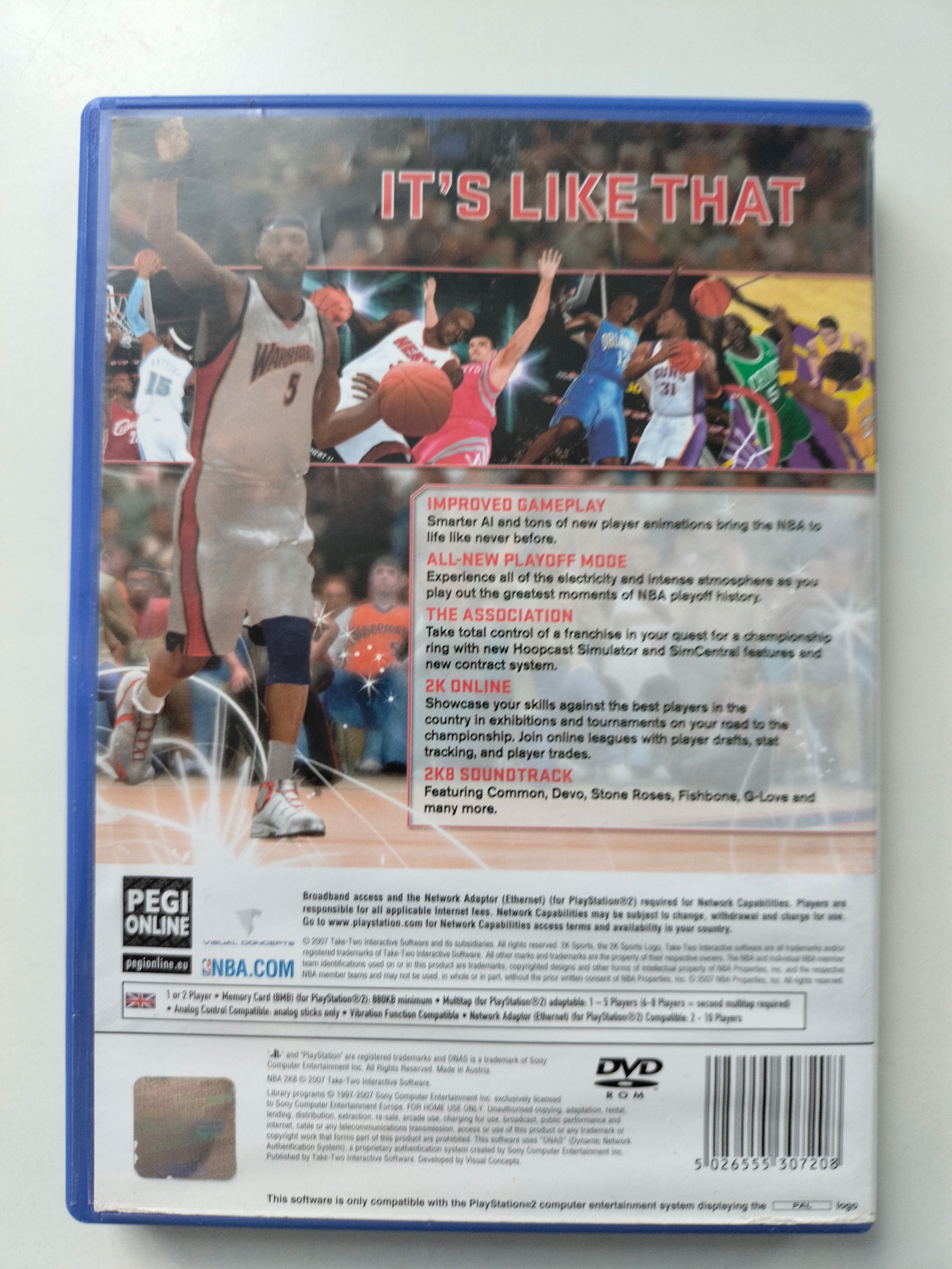 NBA 2K8 PS2 PAL ENG Platforma Sony PlayStation 2 (PS2)