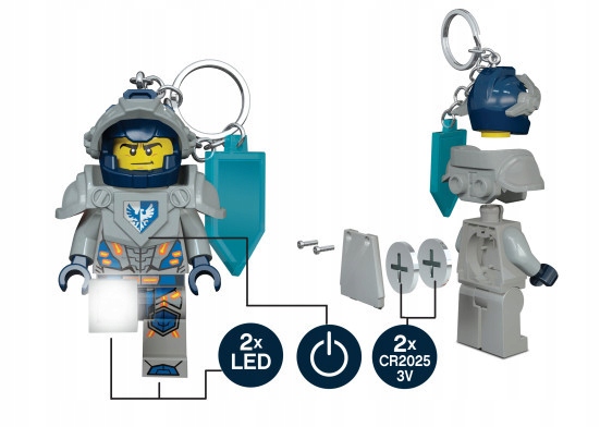 LEGO NEXO KNIGHTS BRELOK LED CLAY LGL KE87 Marka LEGO