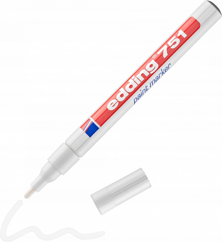 

Marker Olejowy Precyzyjny Edding 751 Biały pisak