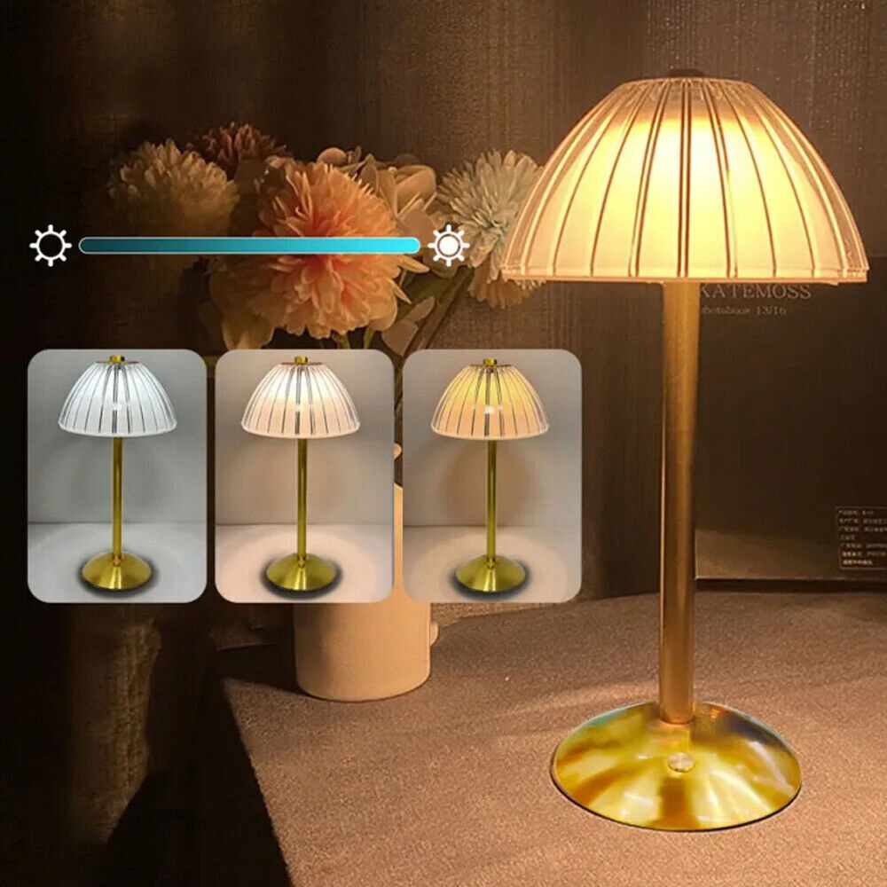 BEZPRZEWODOWA LAMPA STOŁOWA, AKUMULATOROWA LAMPKA NOCNA, 3 KOLORY ŚWIATŁA Stan opakowania oryginalne