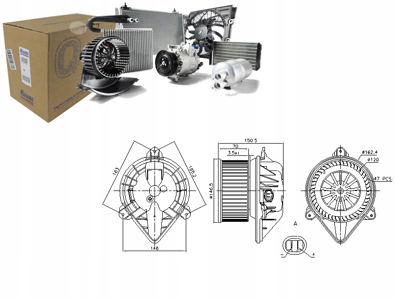 Nissens Ventilátor Ventilátoru Nissan Primastar DCI 1