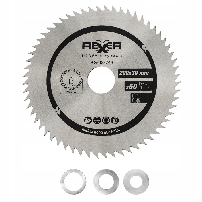 

Piła Tarczowa Do Drewna 200X30 MM 60 Zębów