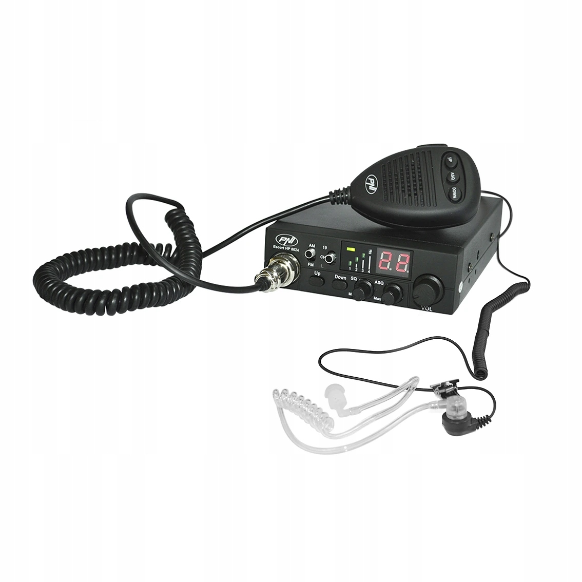 Cb rádiová stanica Pni Escort Hp 8024 Asq napájací zdroj 12V-24V prilba P