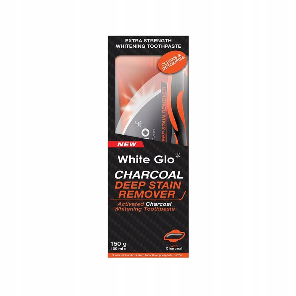 

White Glo Charcoal Deep Stain pasta szczoteczka