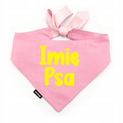 Levně Nákrčník se jménem psa Psiakrew Pink Žlutá S