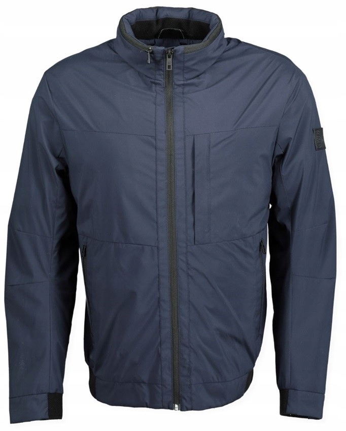 S4 Jarní Přechodová Bunda Velké Velikosti, Tmavě Modrá, 5XL