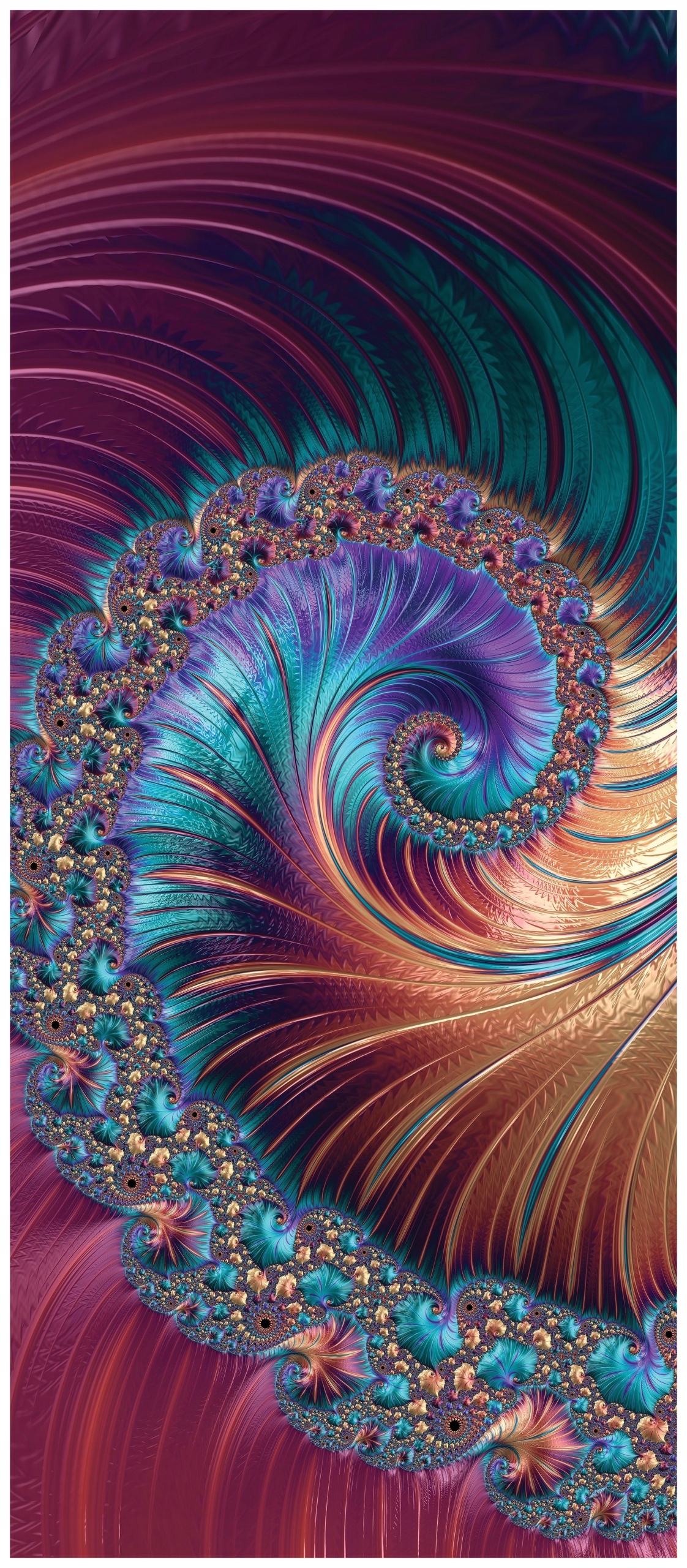 Fototapeta Fraktální hloubka spirála abstrakce perspektiva 91x211 lepidlo