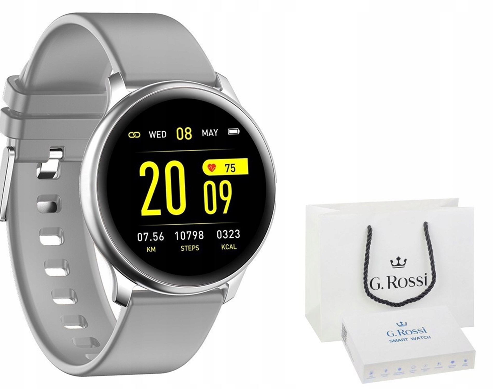 

Zegarek Męski Smartwatch G. Rossi Sport Puls Kroki