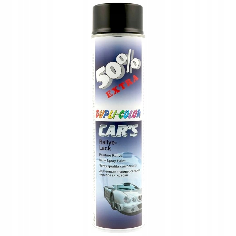 Dupli Color Lakier Akrylowy Czarny Matowy Pełen Mat Spray 600ML Cars