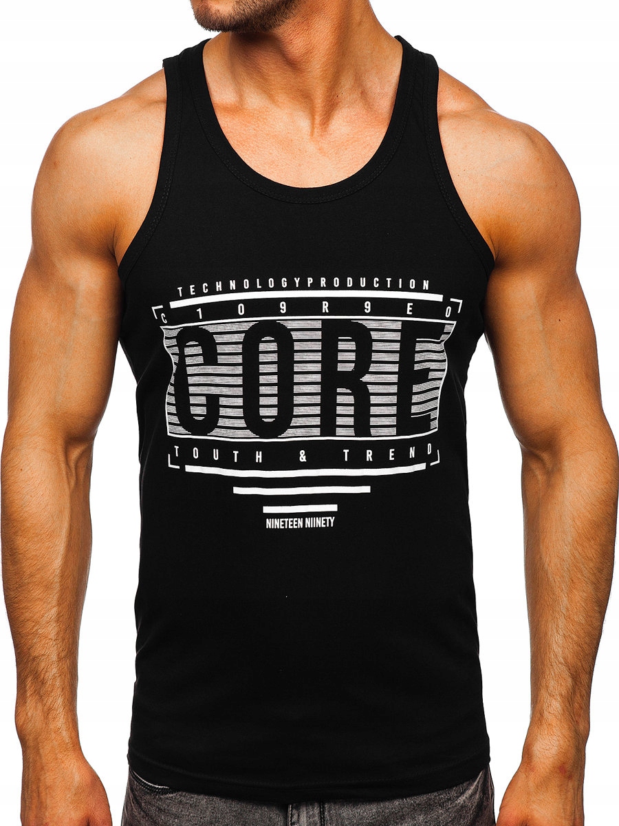 

Koszulka Tank Top Męska Czarna 14840 ROZMIAR_2XL