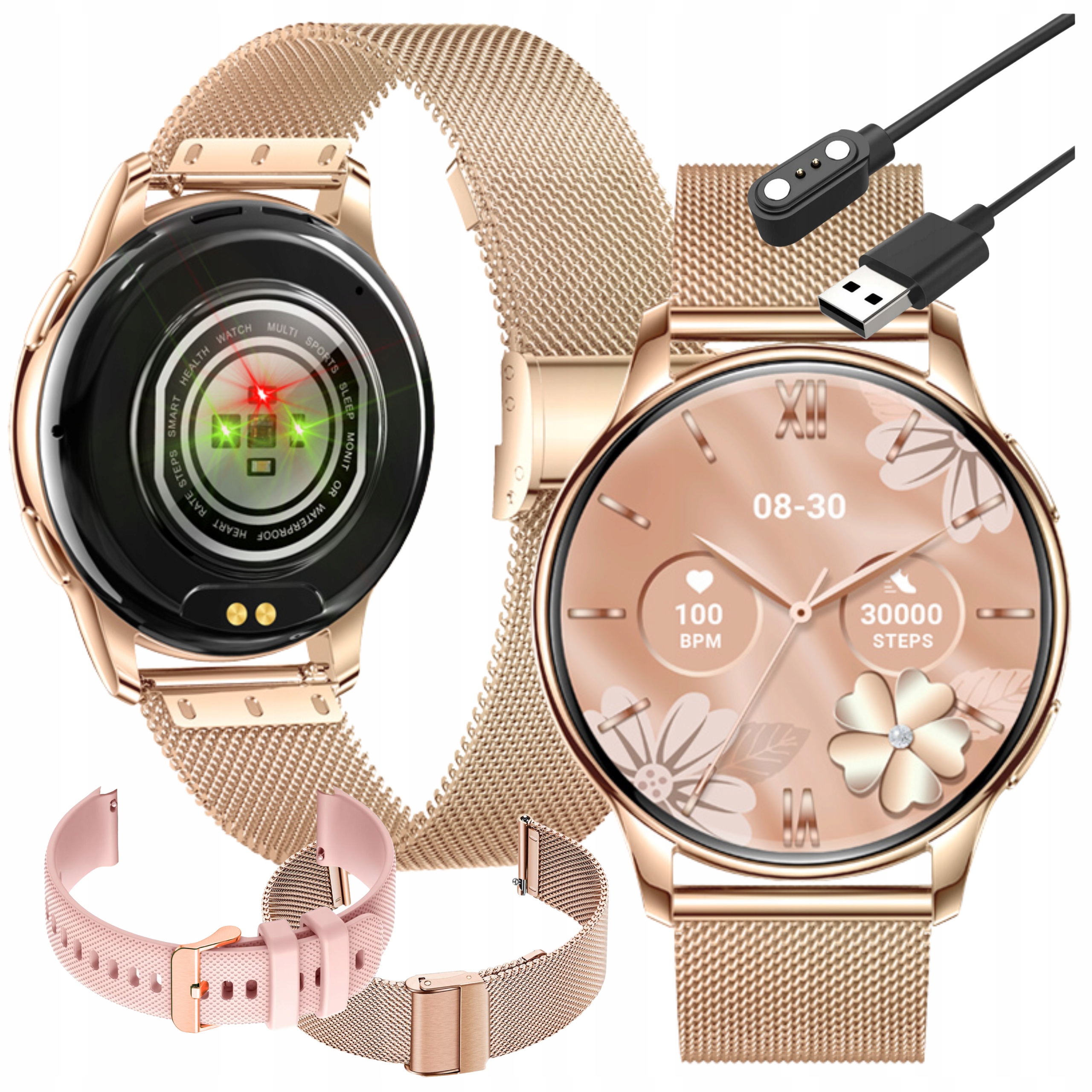 Smartwatch Zegarek Sportowy Puls Damski Sport Amoled Menu Polskie Rozmowy