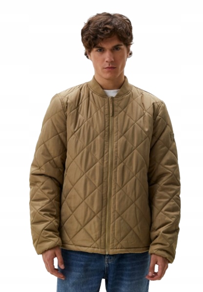 Wrangler Pánská Hnědá Prošívaná Bunda Na Zip XL K_a