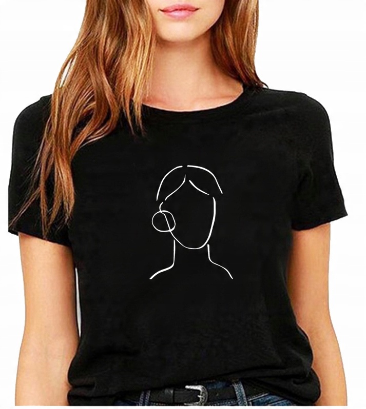 

Koszulka Damska T-Shirt z Nadrukiem Dama XXL