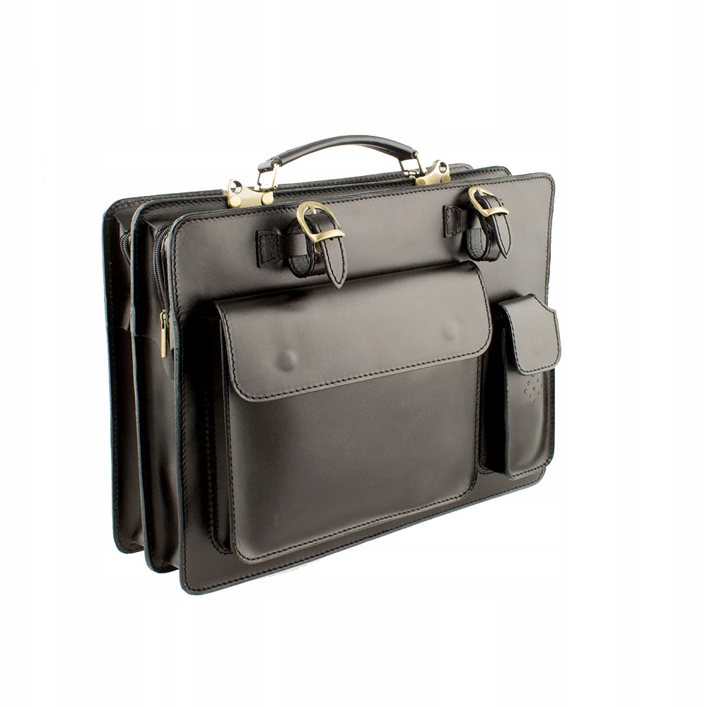 SKÓRZANA TECZKA AKTÓWKA MĘSKA DAMSKA SKÓRA NATURALNA GAZECIARKA CZARNA Kod producenta GAZECIARKA