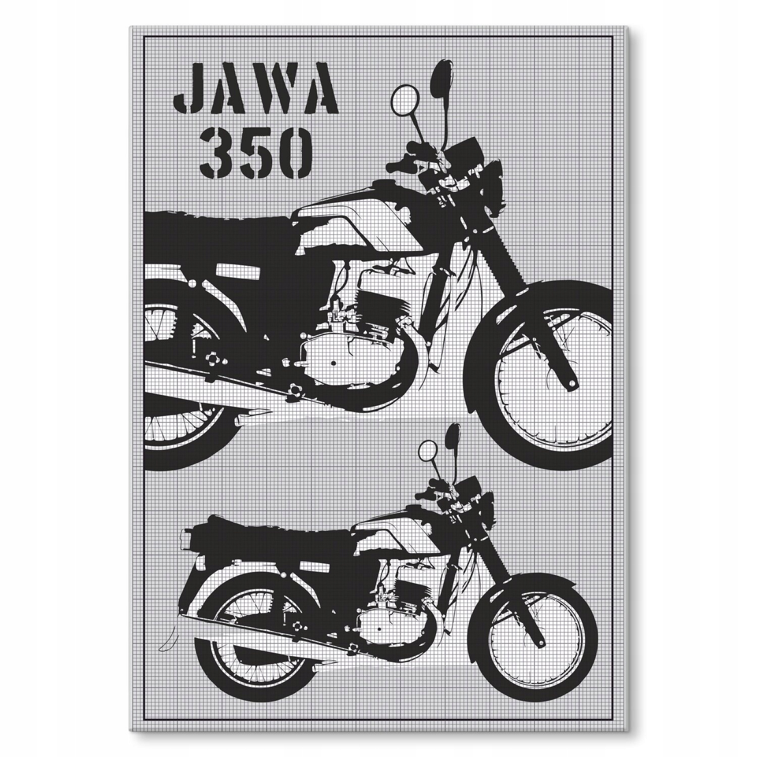 Kovový plakát JAWA350 Dárek 42 x 59 cm
