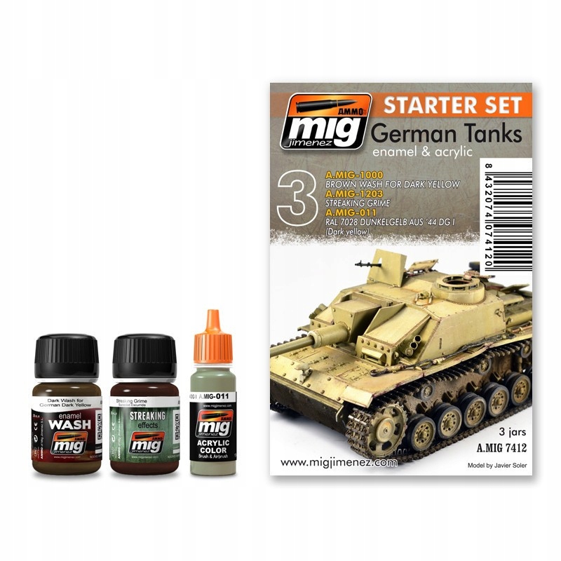 Ammo Mig 7412 Zestaw Farb German Tanks Starter Set