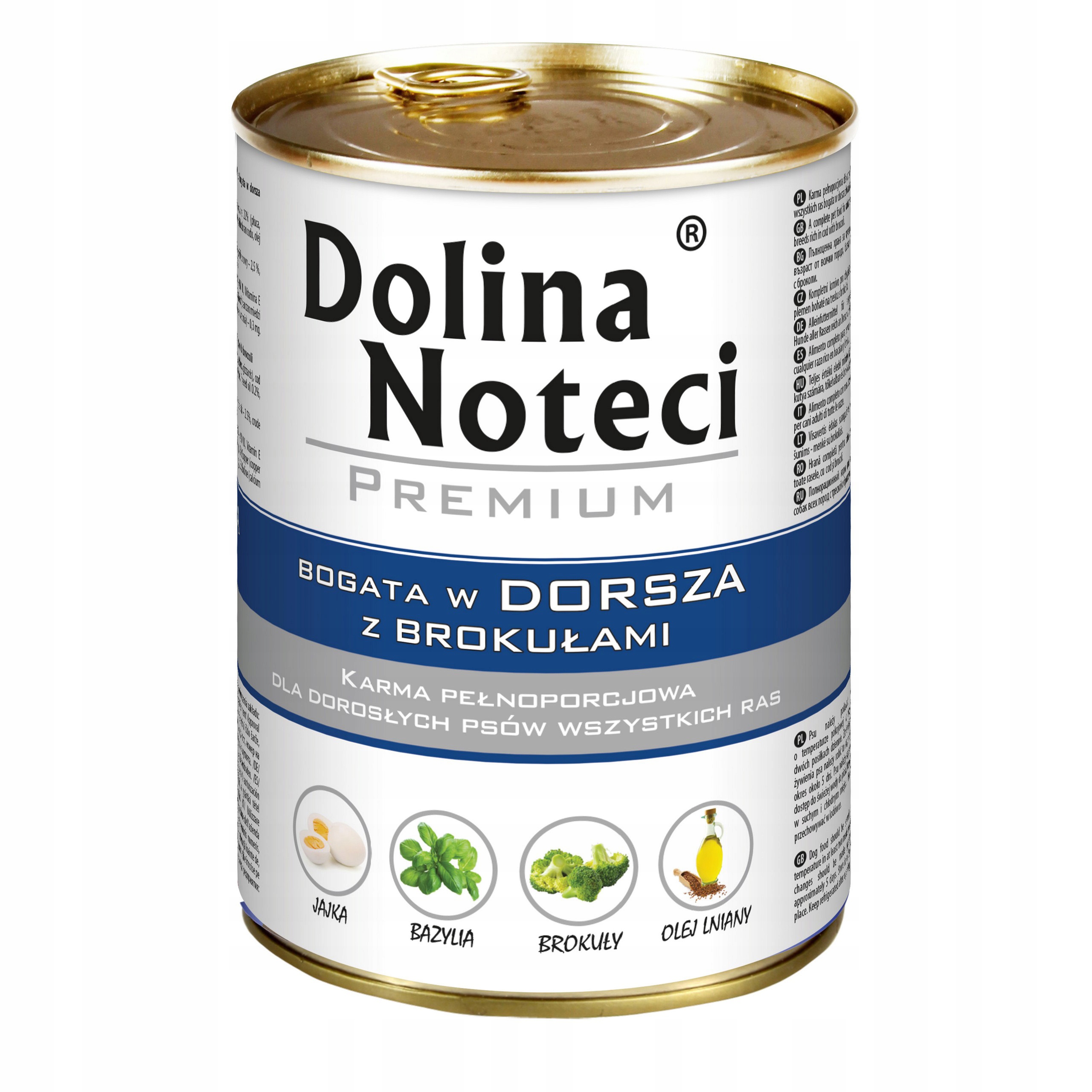 Levně Dolina Noteci Premium Krmivo pro psa konzerva 10x400 g Příčesek s brokolicí