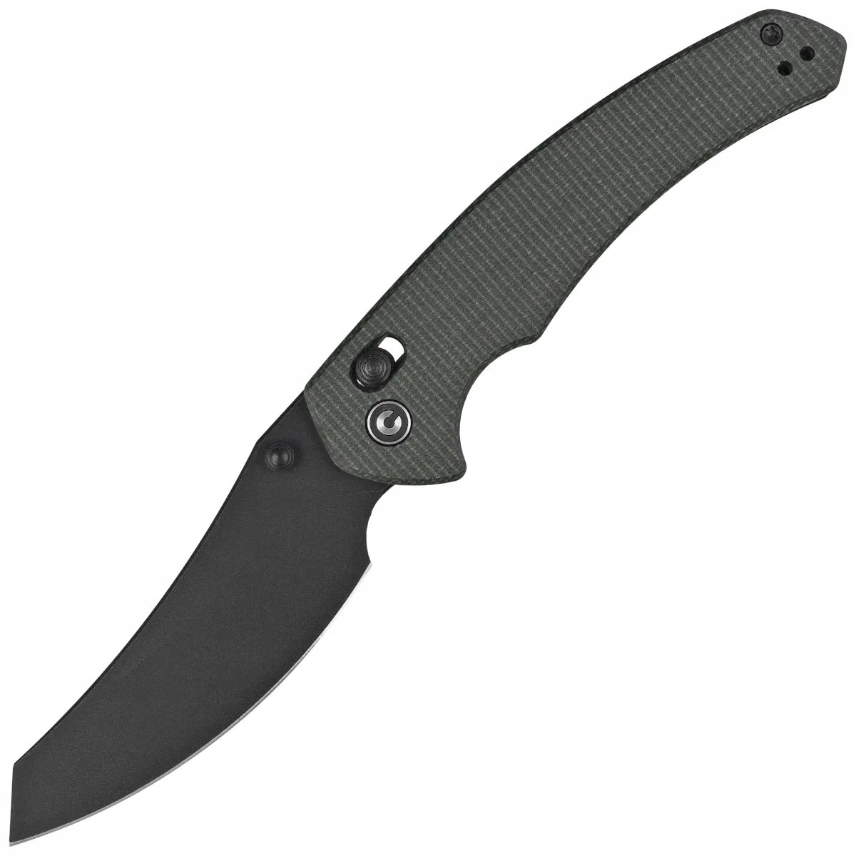 Nůž Civivi Sixgill Green Canvas Micarta, černý (C24050-3)