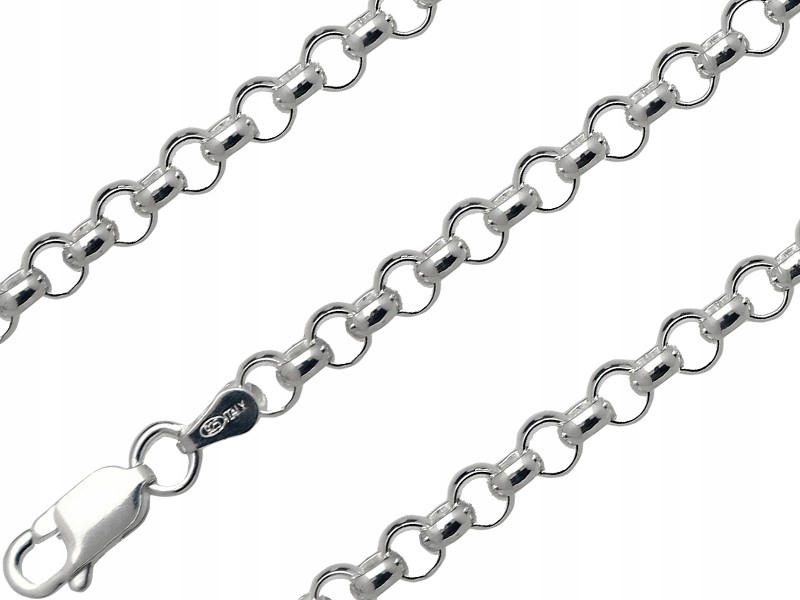 

Łańcuszek Srebrny Rolo 45CM 4,2MM Srebro 925