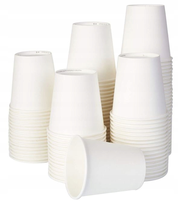 

Kubki Papierowe 250ML Do Kawy Napojów Białe 50 Szt