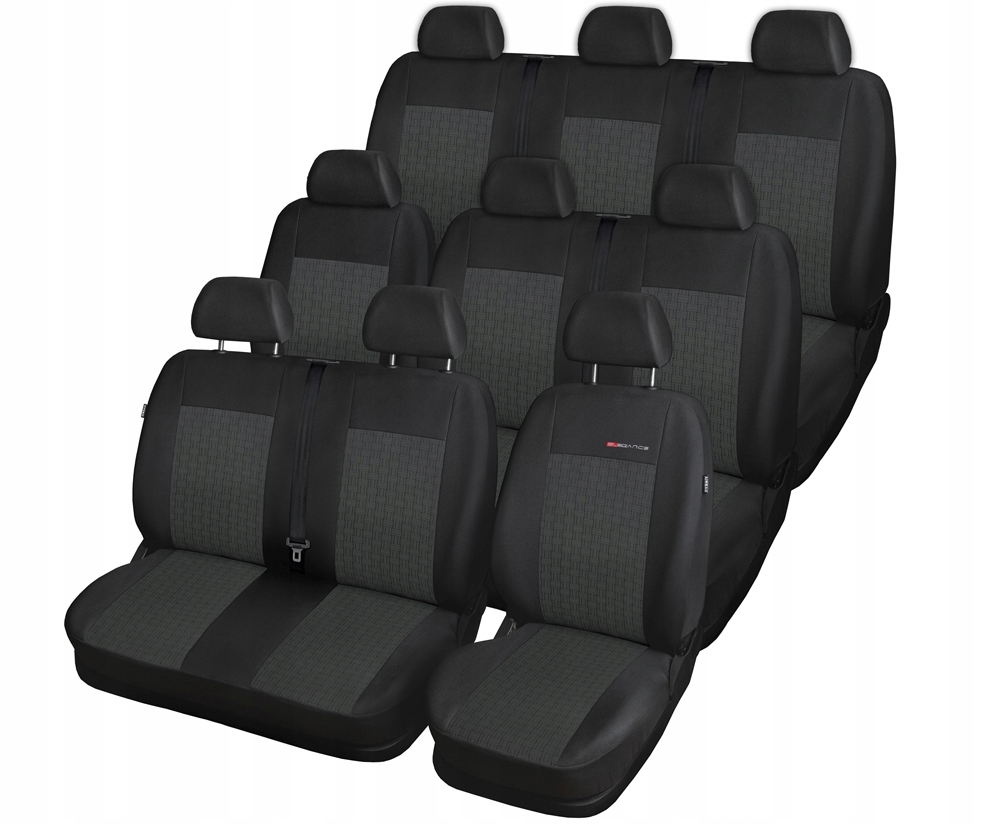 Poťahy na sedadlá na mieru pre Renault Trafic III Opel Vivaro B II 9-os.