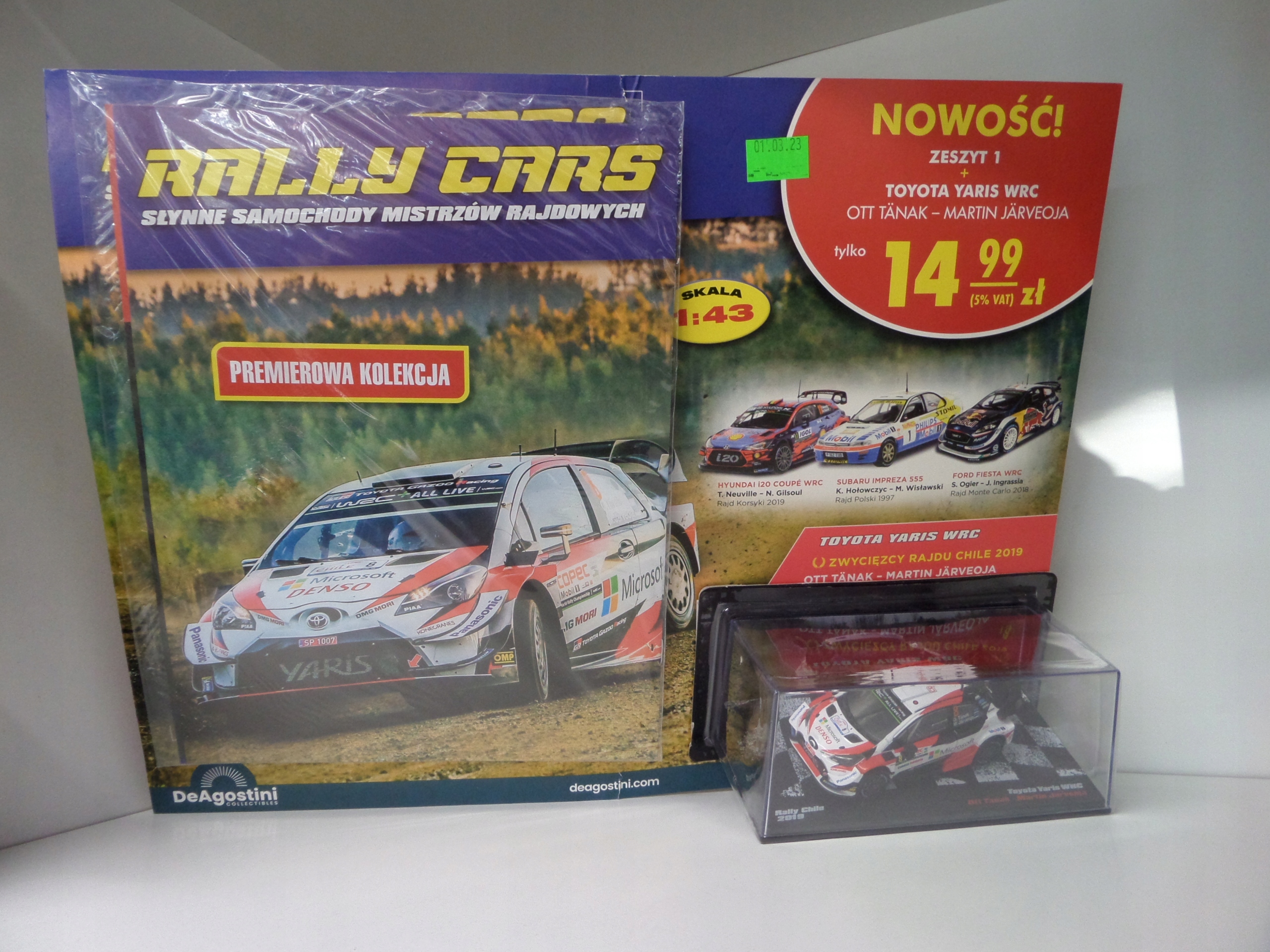 Toyota Yaris WRC 1:43 Rally Cars nr 1 Deagostini