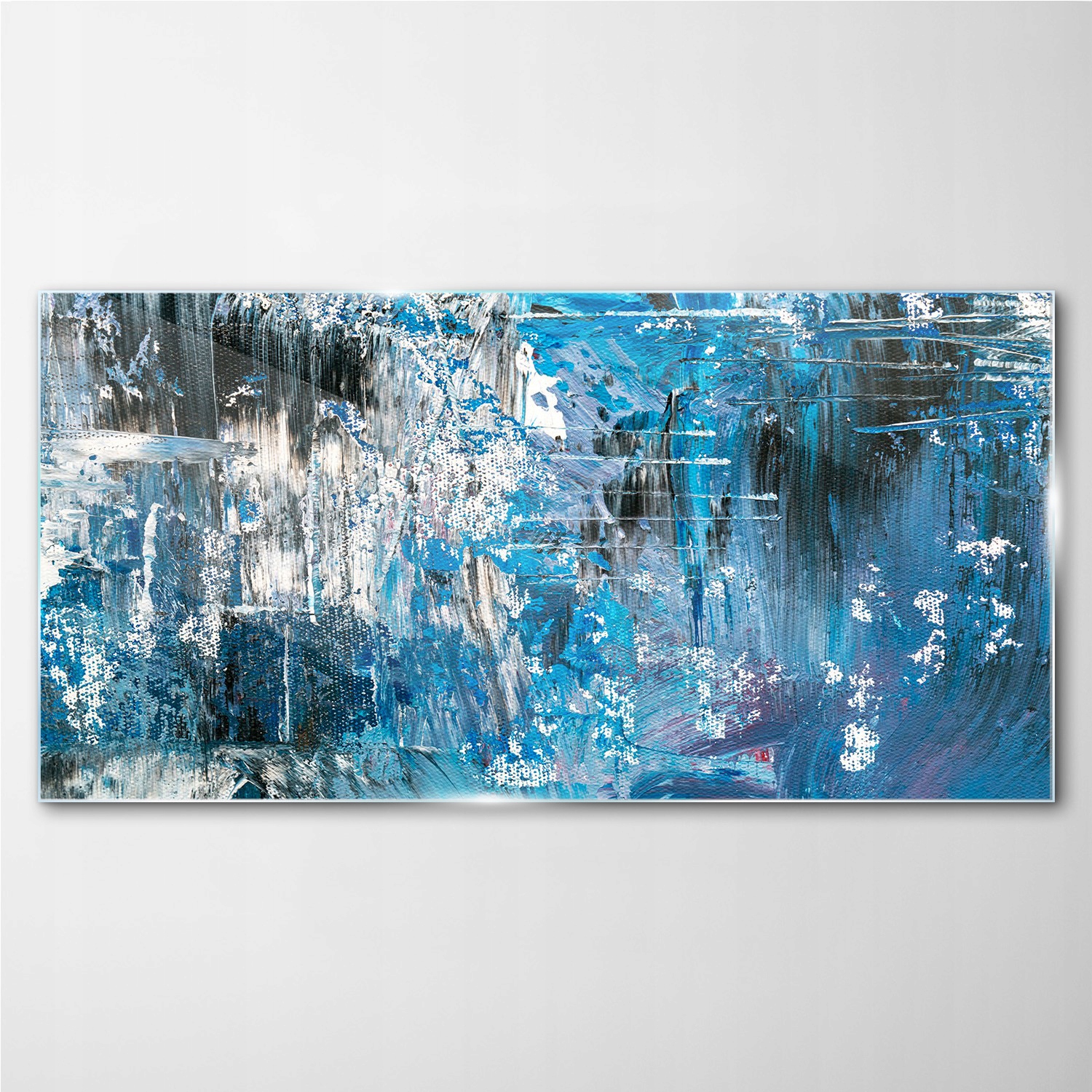 

Obraz szklany na ścianę Śnieżna abstrakcja 100x50