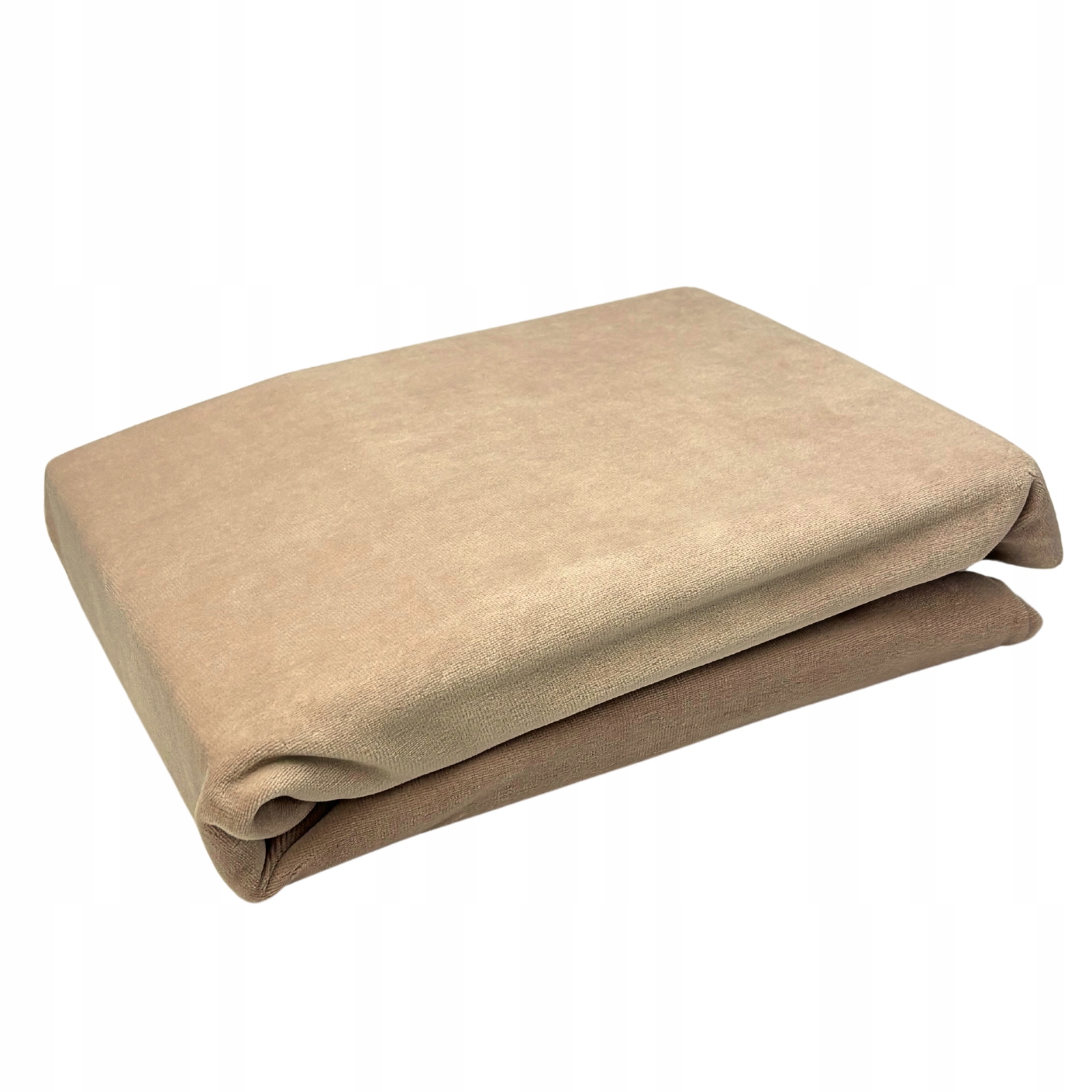 Prześcieradło Welur Z Gumką Na Fotel Kosmetyczny 70x190 cm Różowy Beż