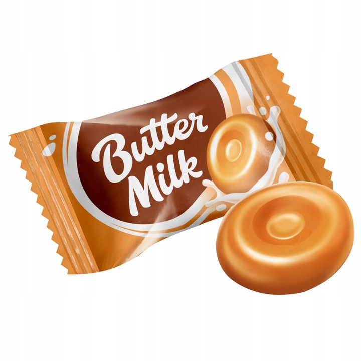 BUTTER MILK ROSHEN CUKIERKI ROSHEN BUTTER MILK MLECZNO - MAŚLANE 1kg Stan opakowania oryginalne