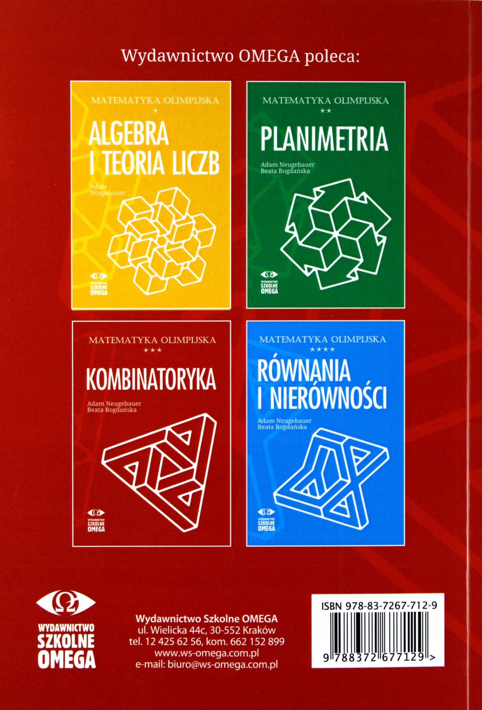 MATEMATYKA OLIMPIJSKA. KOMBINATORYKA - Adam Neugeb Stan opakowania oryginalne