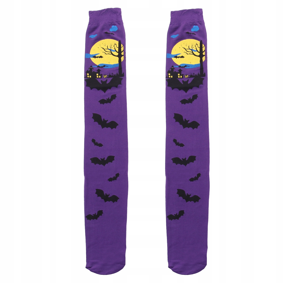 1 Para Kreatywnych Skarpet Na Halloween Z Wzorem Nietoperza