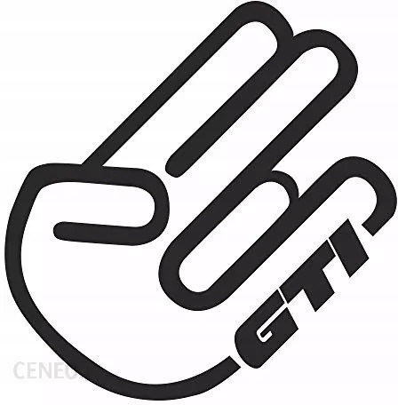

Naklejka Na Auto Szybę Gti Ręka W Dłoni Gti
