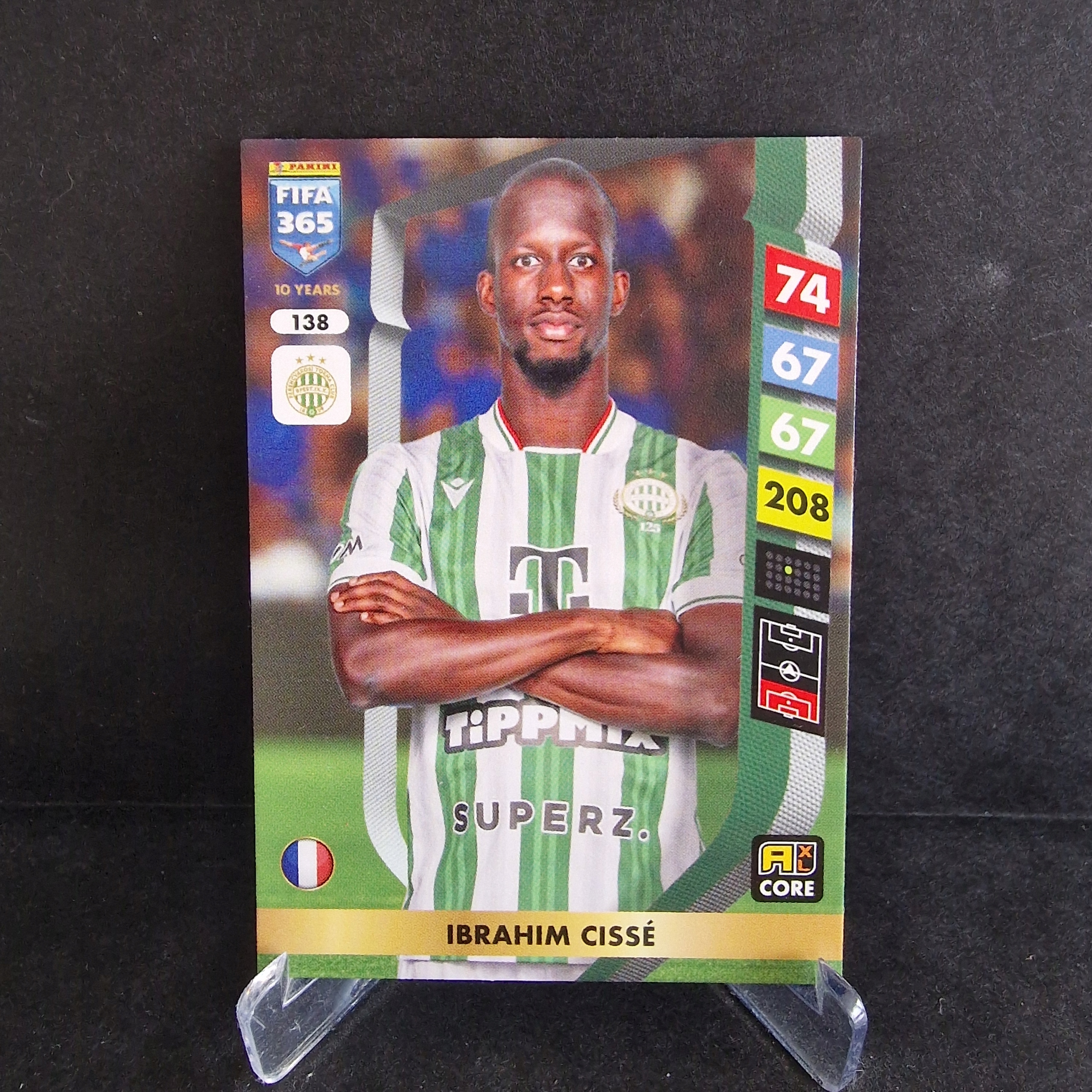 2025 Panini Fifa 365 Ibrahim Cisse 138 Ferencvarosi /B17